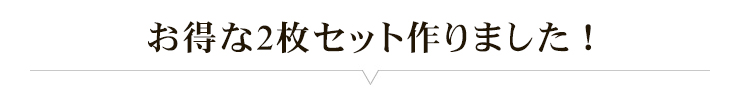 お得な2枚セット作りました