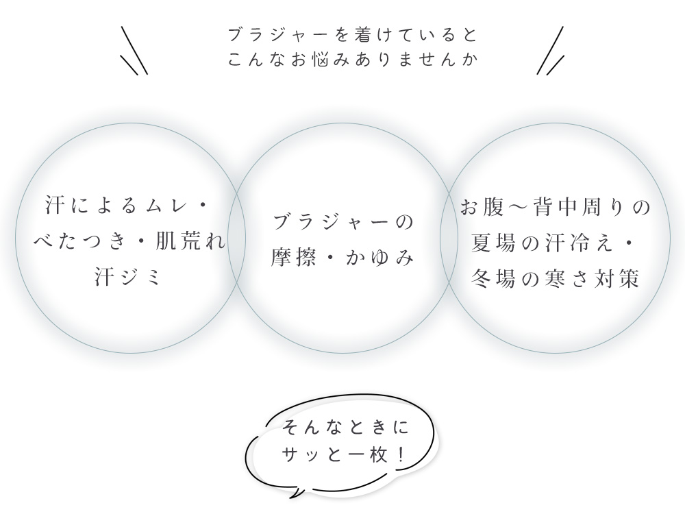 シルク100％ ブラカバー 日本製 38cm ロング丈 ブラ下インナー 汗取り