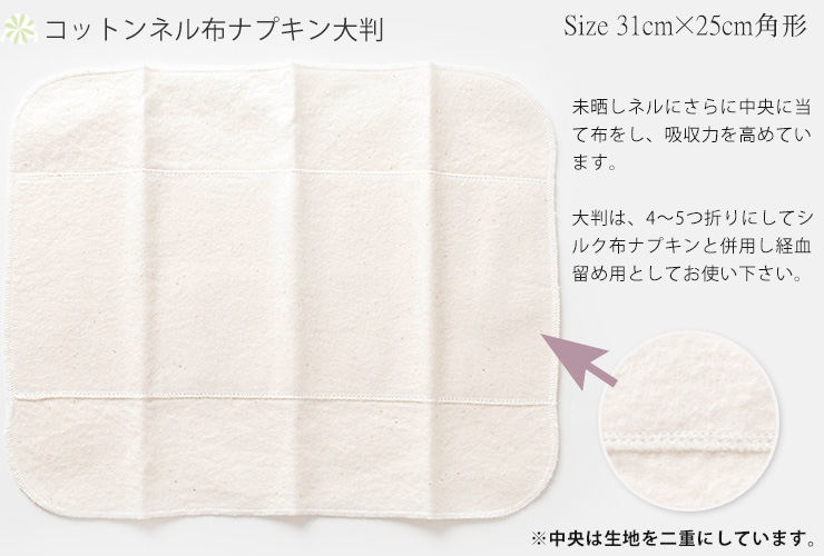 シルク 布ナプキン スタートセットNo.4 あるでばらん シルクの草木染め＆未サラシネル 6枚入り 日本製