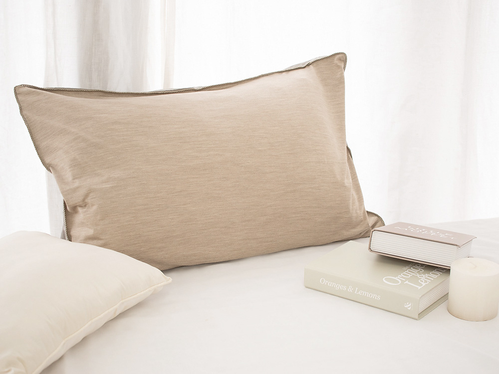 肌側シルク100%ジャージー ピローケース 43×63cm 枕カバー 合わせ式 男女兼用