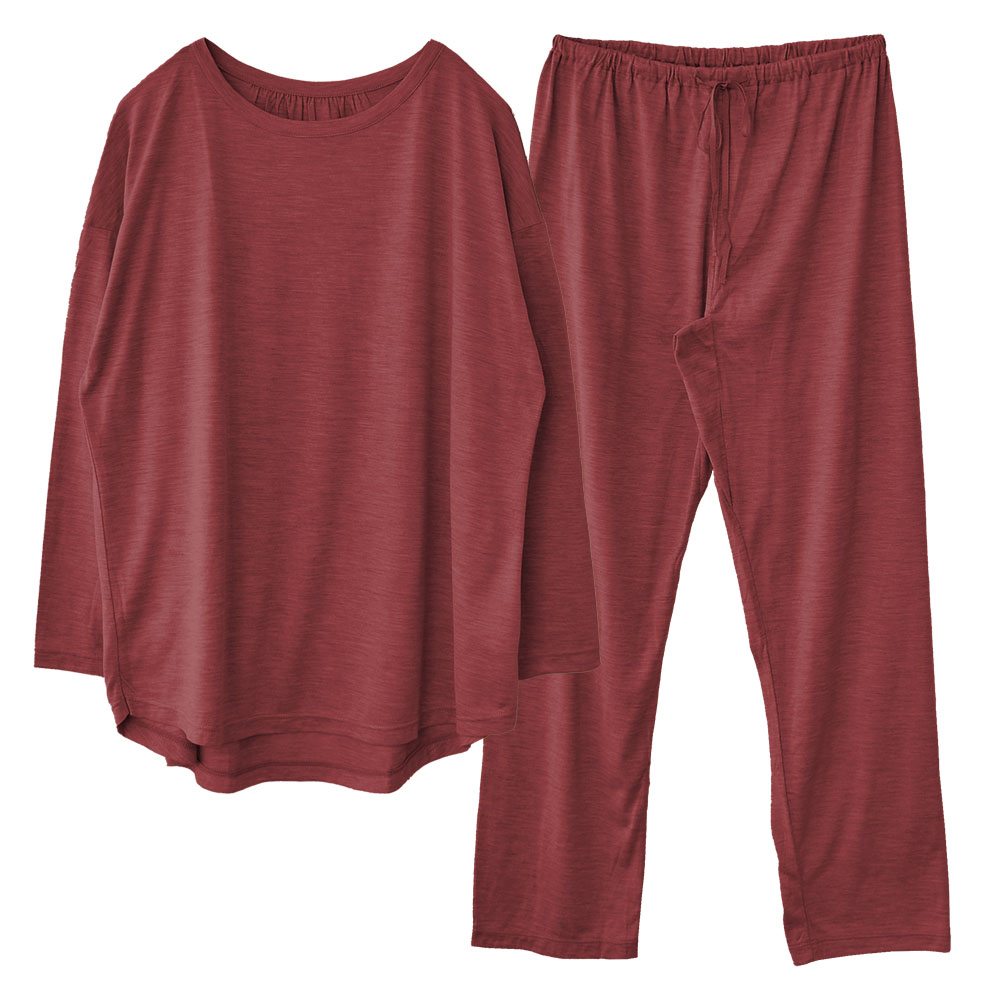 シルク100％ ソフトジャージー パジャマ 上下セット 日本製