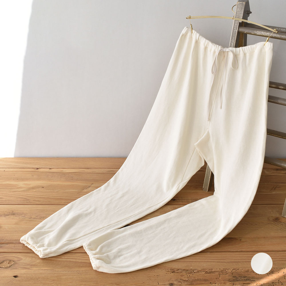 肌側シルク 外側コットン パンツ パジャマインナー 日本製