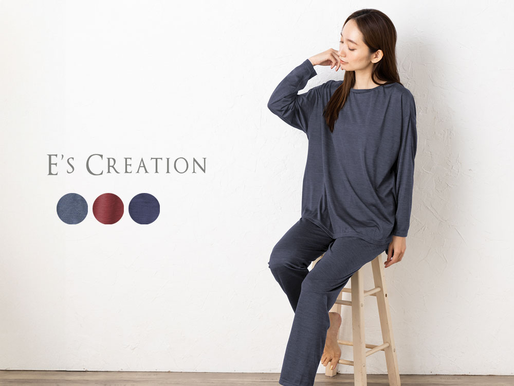 シルク100％ ソフトジャージー パジャマ 上下セット 日本製