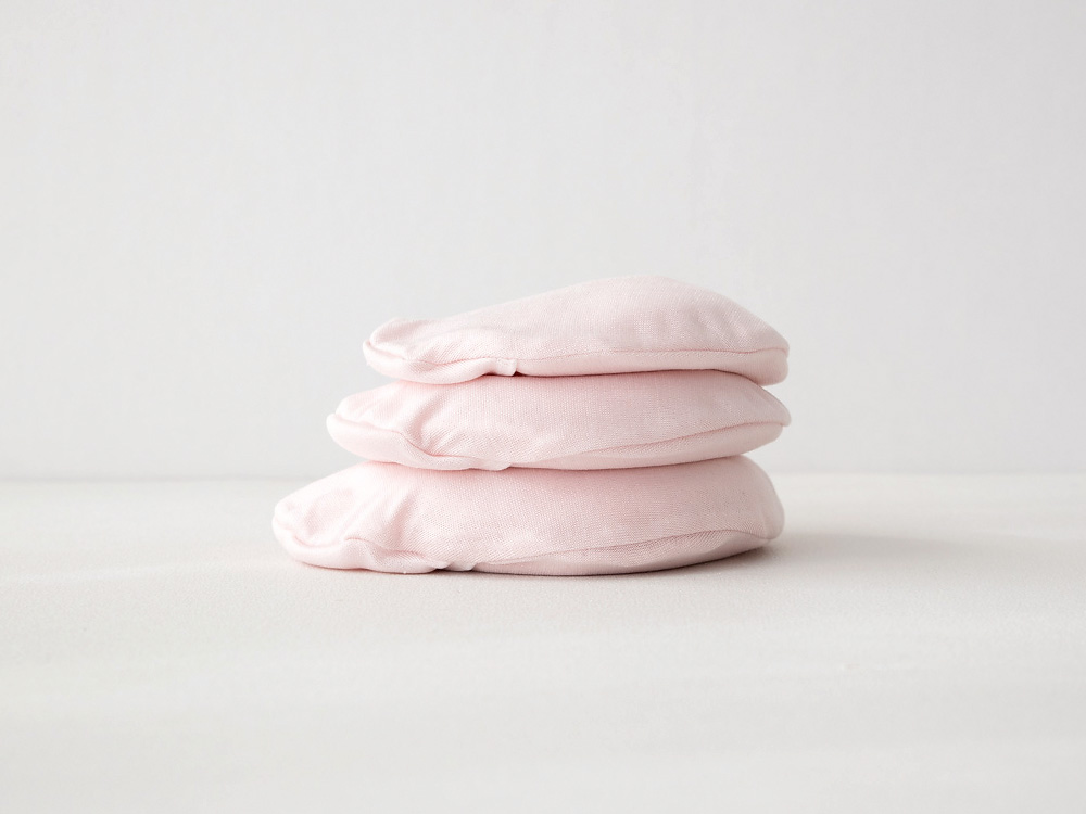 乳がん用ビーズパッド シルクケース付き 1個売り 日本製