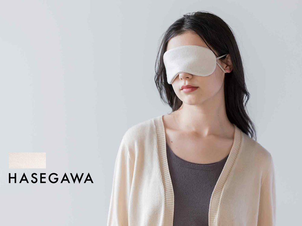 シルク100% ふわふわ加工 フリース アイマスク 日本製 hasegawa