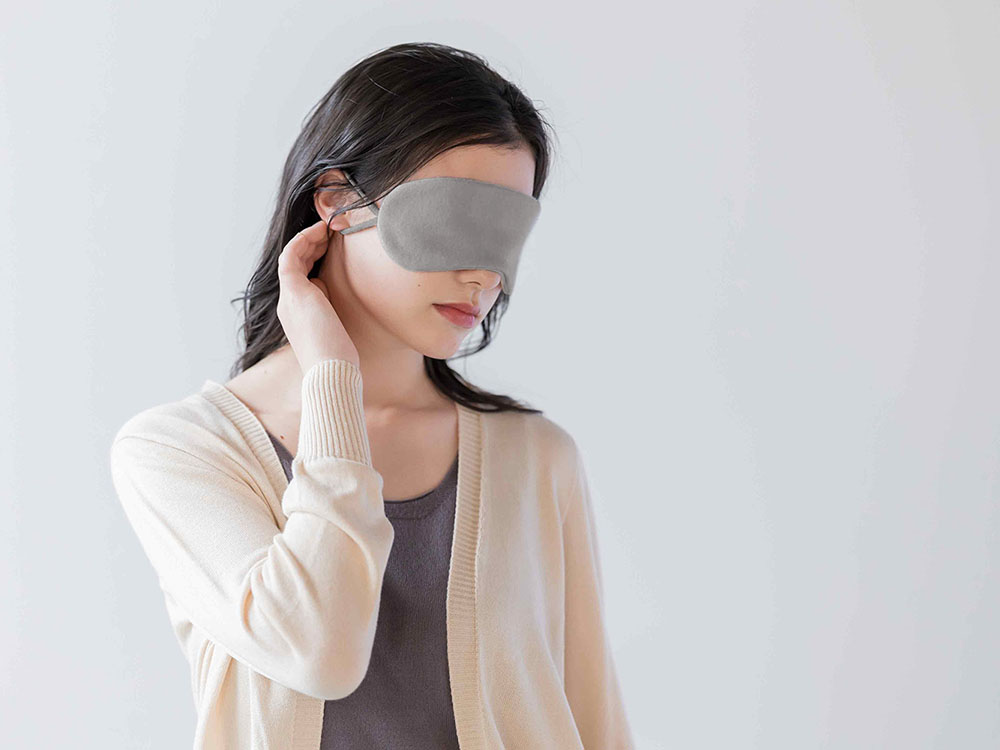 シルク100% ふわふわ加工 フリース アイマスク 日本製 hasegawa