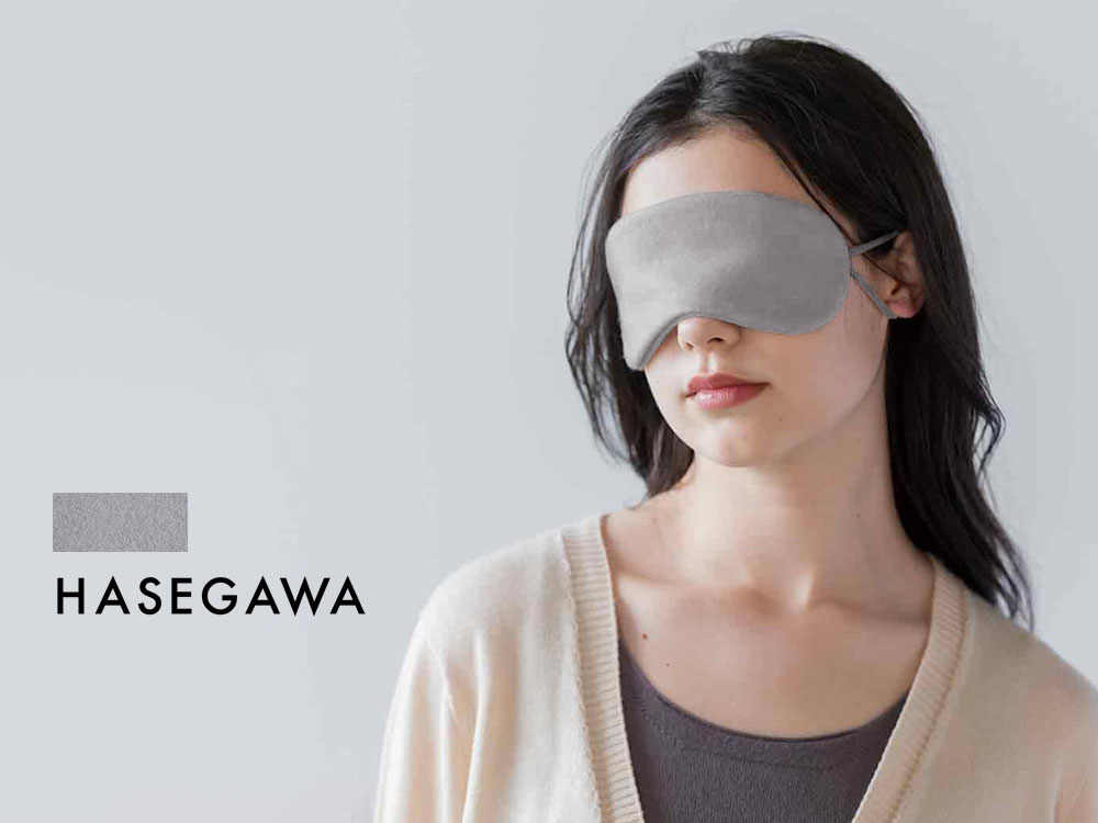 シルク100% ふわふわ加工 フリース アイマスク 日本製 hasegawa