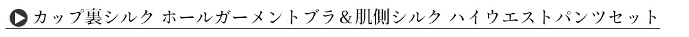 カップ裏シルク ホールガーメントブラ 日本製 身生地コットン
