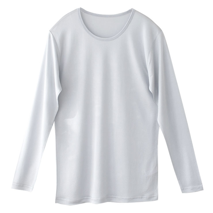 シルク100％ メンズ 長袖インナー