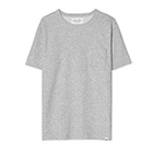 LOOKSEA シルクコットン スムース クルーネック 半袖 Tシャツ 日本製 メンズ