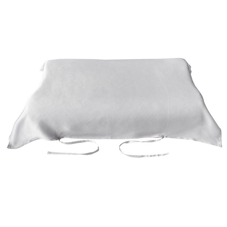 シルク100％ 枕カバー 紐タイプ