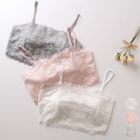 肌側シルク 総レース カップ付きチューブトップ 日本製