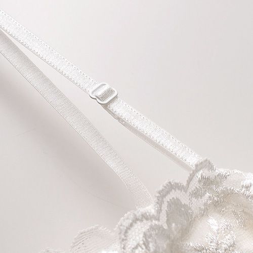 肌側シルク 総レース カップ付きチューブトップ 日本製