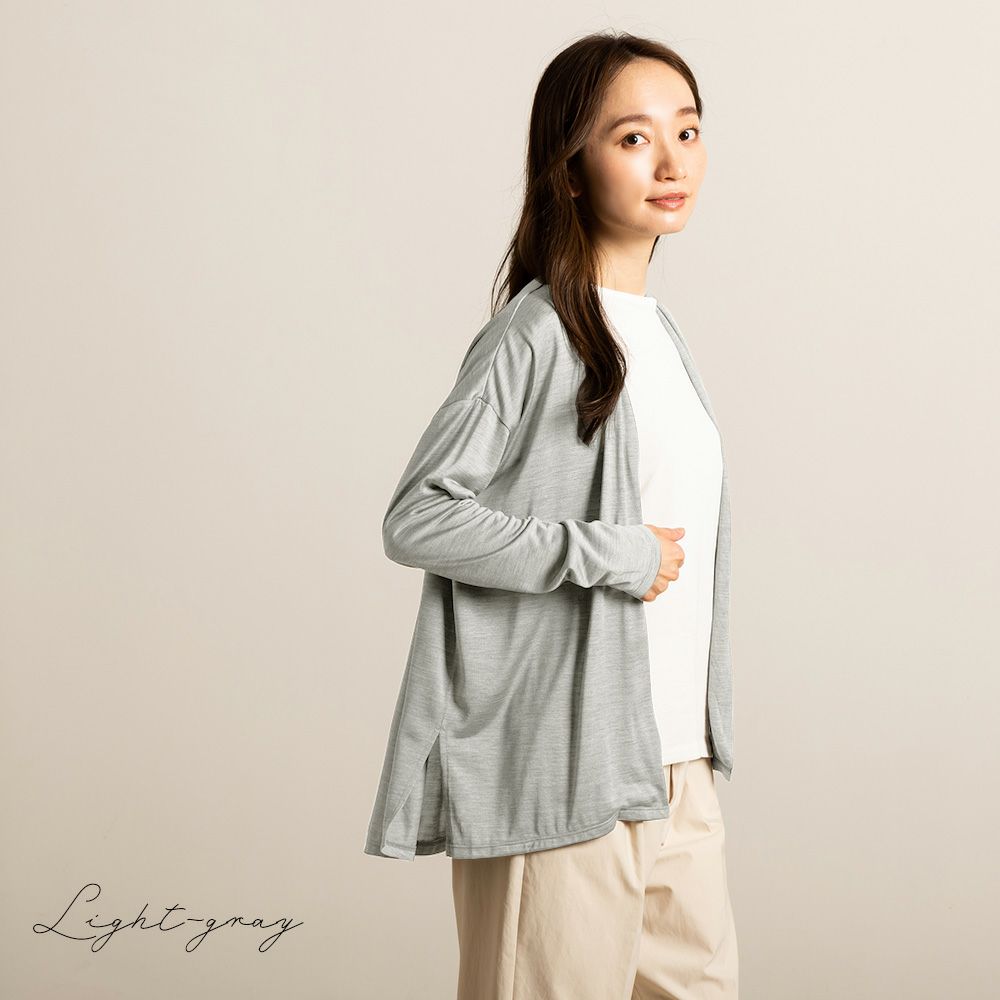 シルク100% ジャージー カーディガン 日本製 ＵＶカット