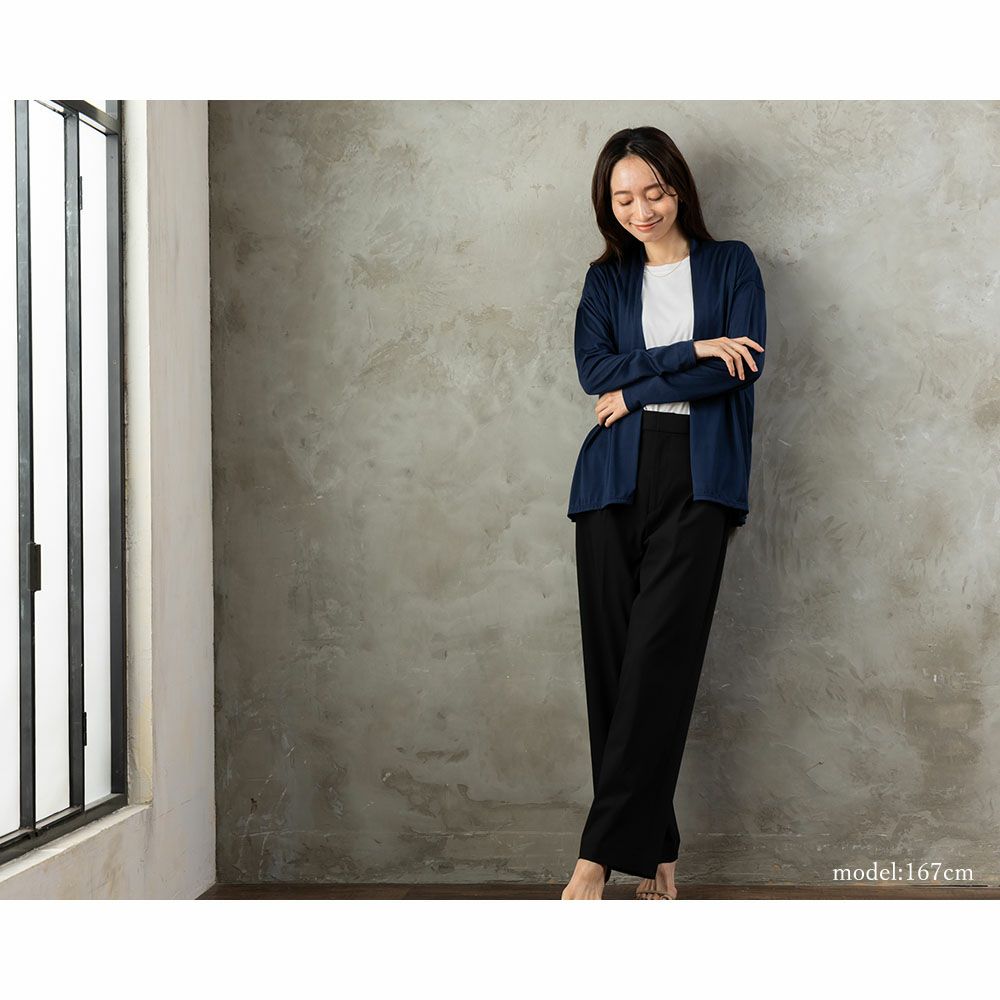 シルク100% ジャージー カーディガン 日本製 ＵＶカット