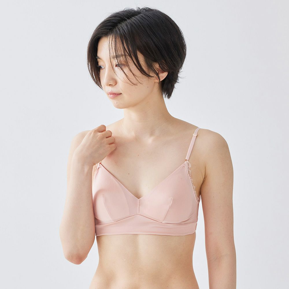 シルク100％スムース ノンワイヤーブラ 日本製
