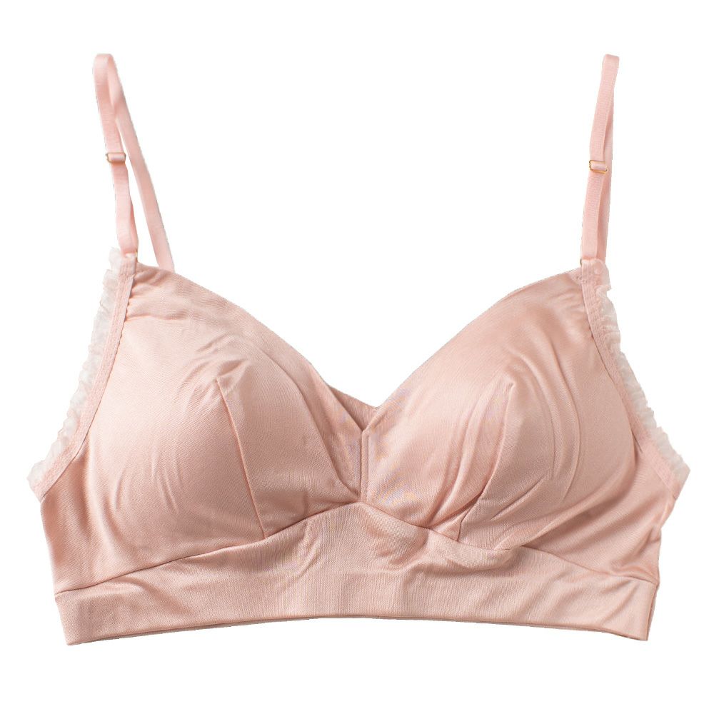 シルク100％スムース ノンワイヤーブラ 日本製