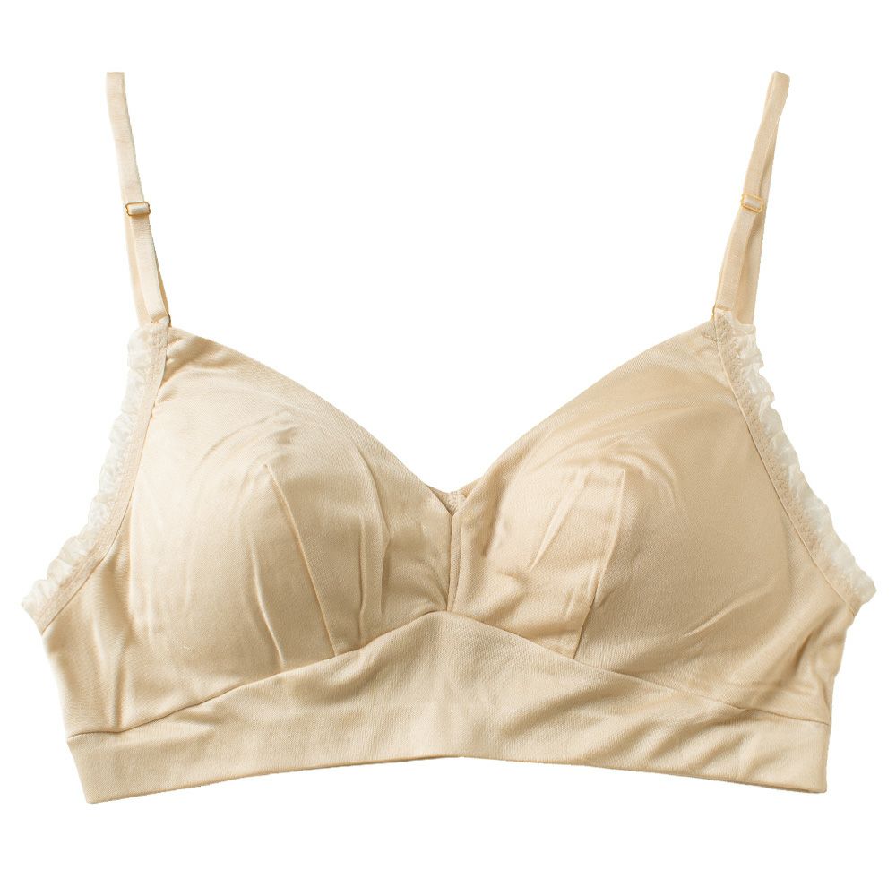 シルク100％スムース ノンワイヤーブラ 日本製