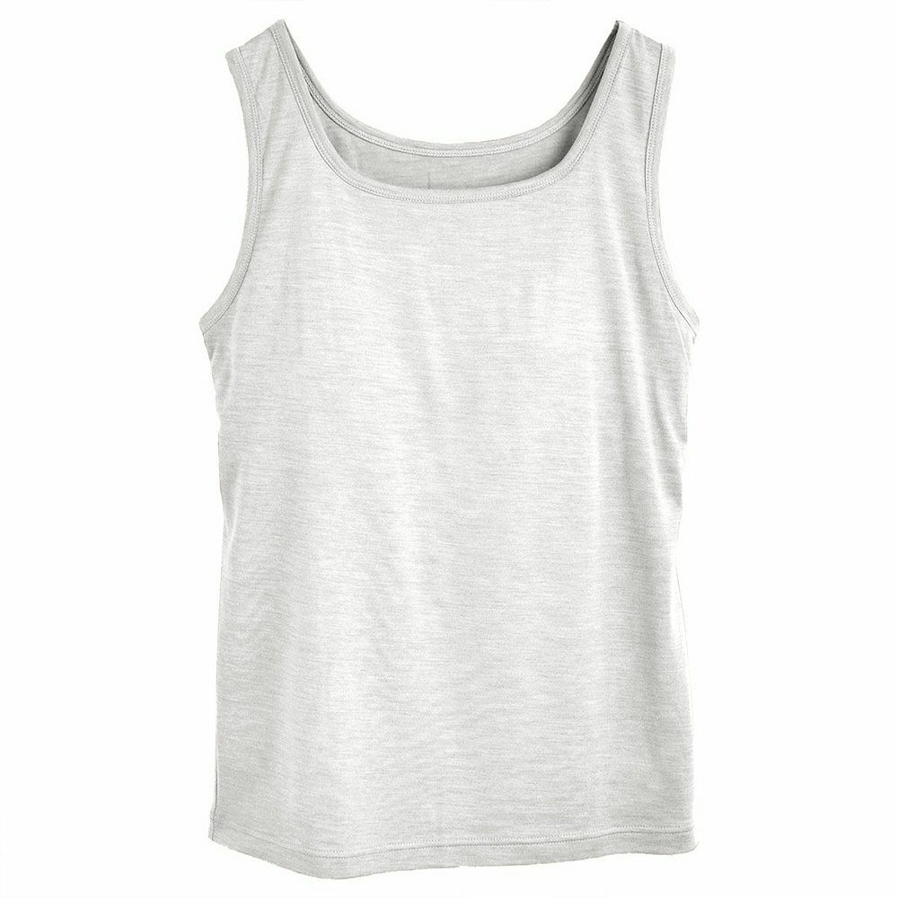 シルク100％ ソフトジャージー カップ付き タンクトップ 日本製 ゆるラク ウォッシャブル加工 