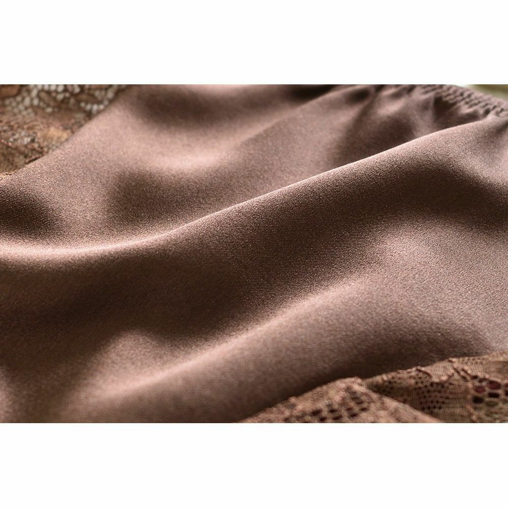 シルク ノンワイヤー ブラジャー＆ショーツ セット