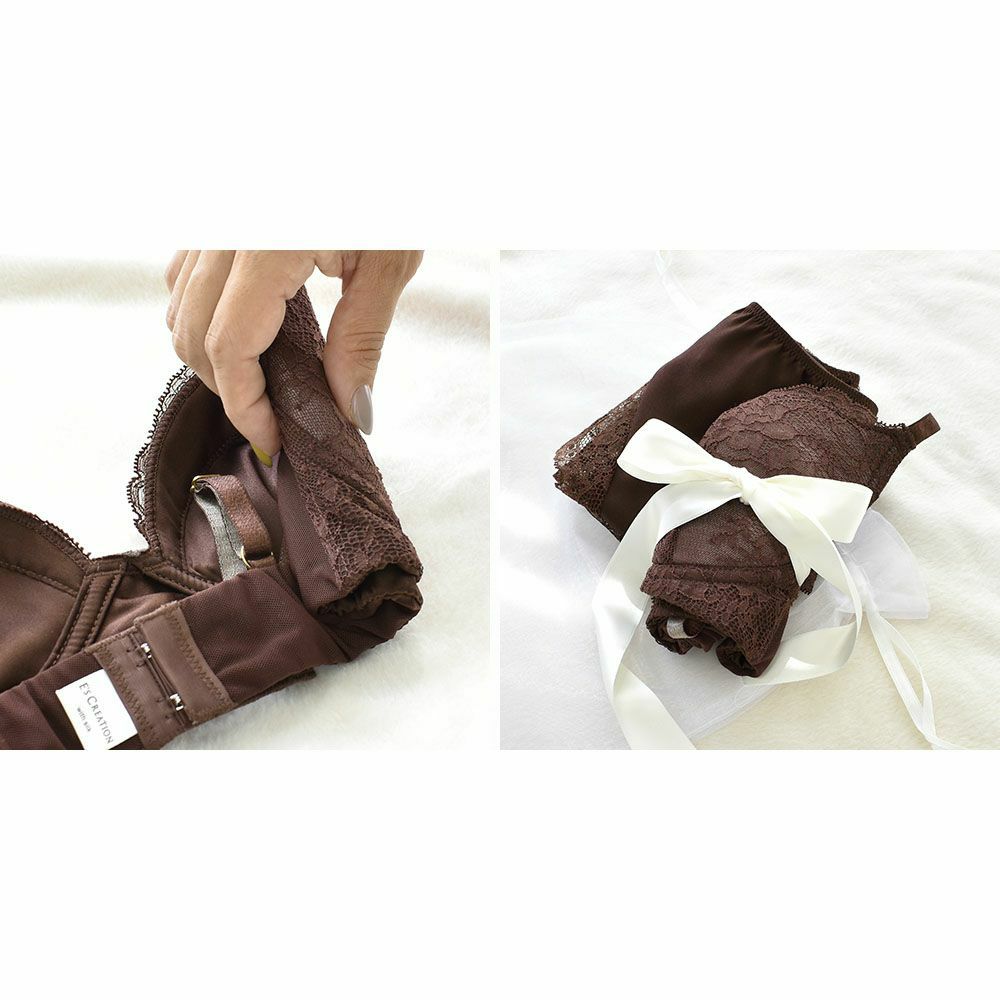 シルク ノンワイヤー ブラジャー＆ショーツ セット