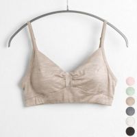 シルク100％ ソフトジャージー ノンワイヤーブラ 日本製