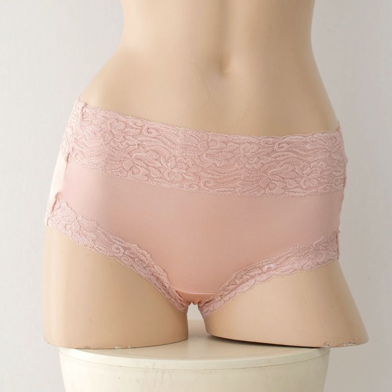 シルク ショーツ お尻すっぽり深履きタイプ 日本製 ヒップ側