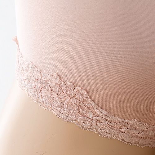 シルク ショーツ お尻すっぽり深履きタイプ 日本製 レース ピンク