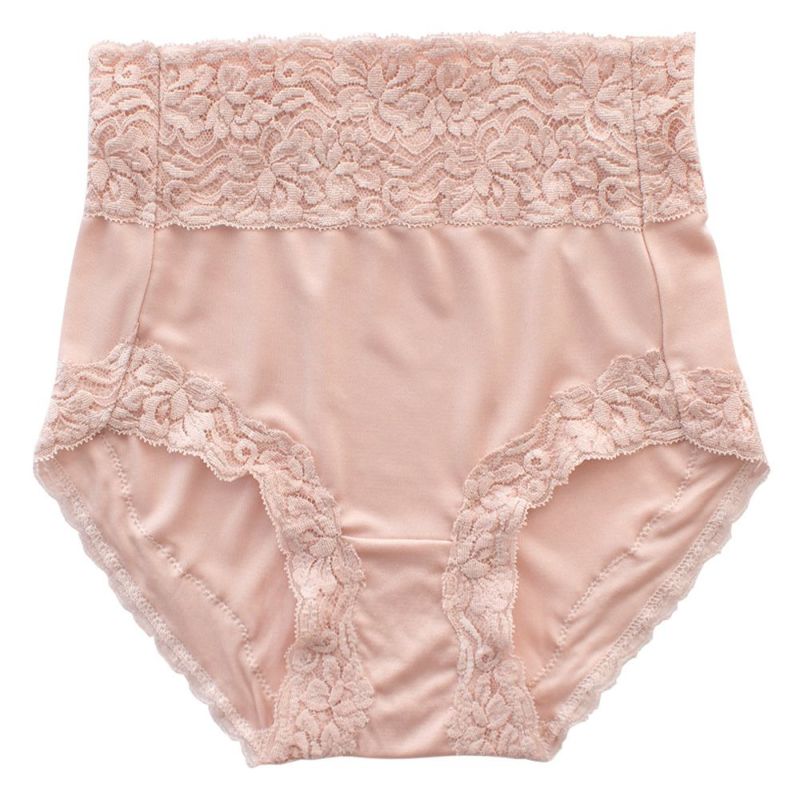 シルク ショーツ お尻すっぽり深履きタイプ 日本製 レース ベージュ