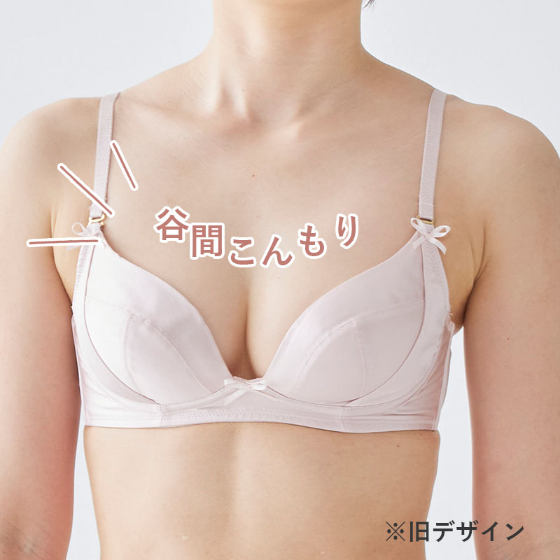シルクサテン ノンワイヤー ブラジャー