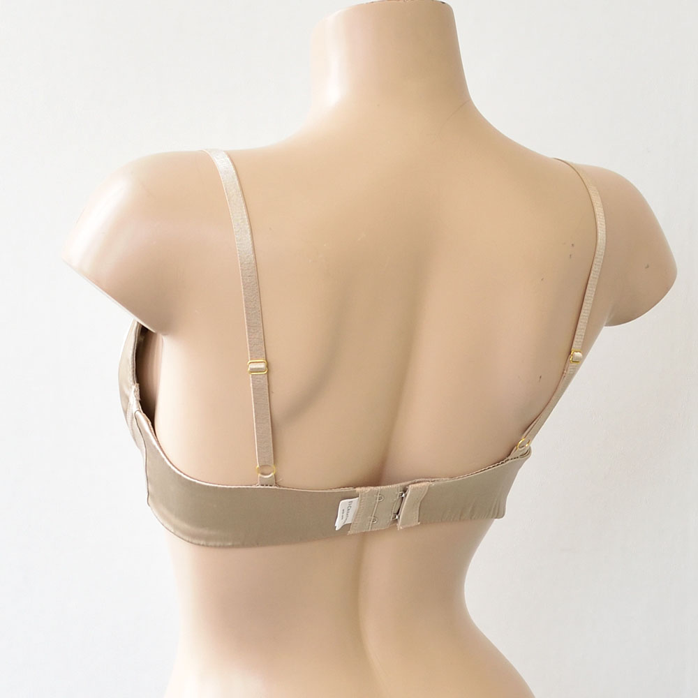 シルクサテン ノンワイヤー ブラジャー