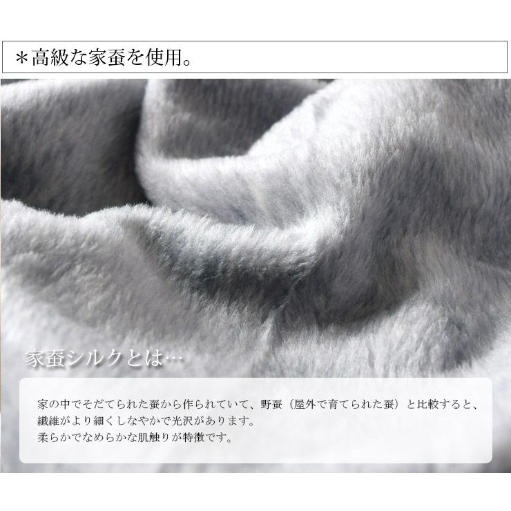 極上家蚕 シルク毛布（ハーフサイズ） 日本製