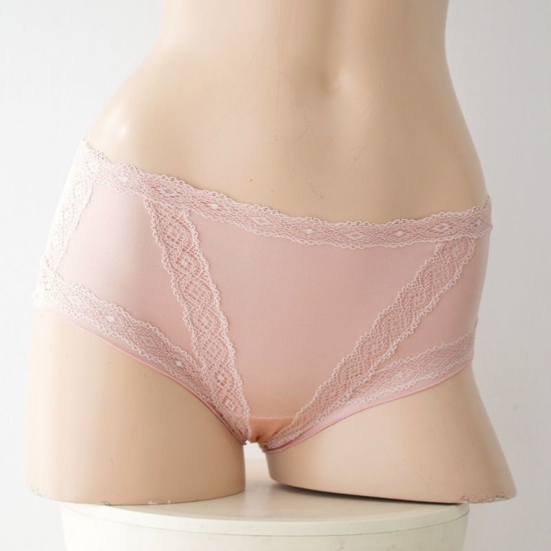 シルク 冷えとり ショーツ 深履きタイプ 日本製 マチはシルクとコットンの3重構造 