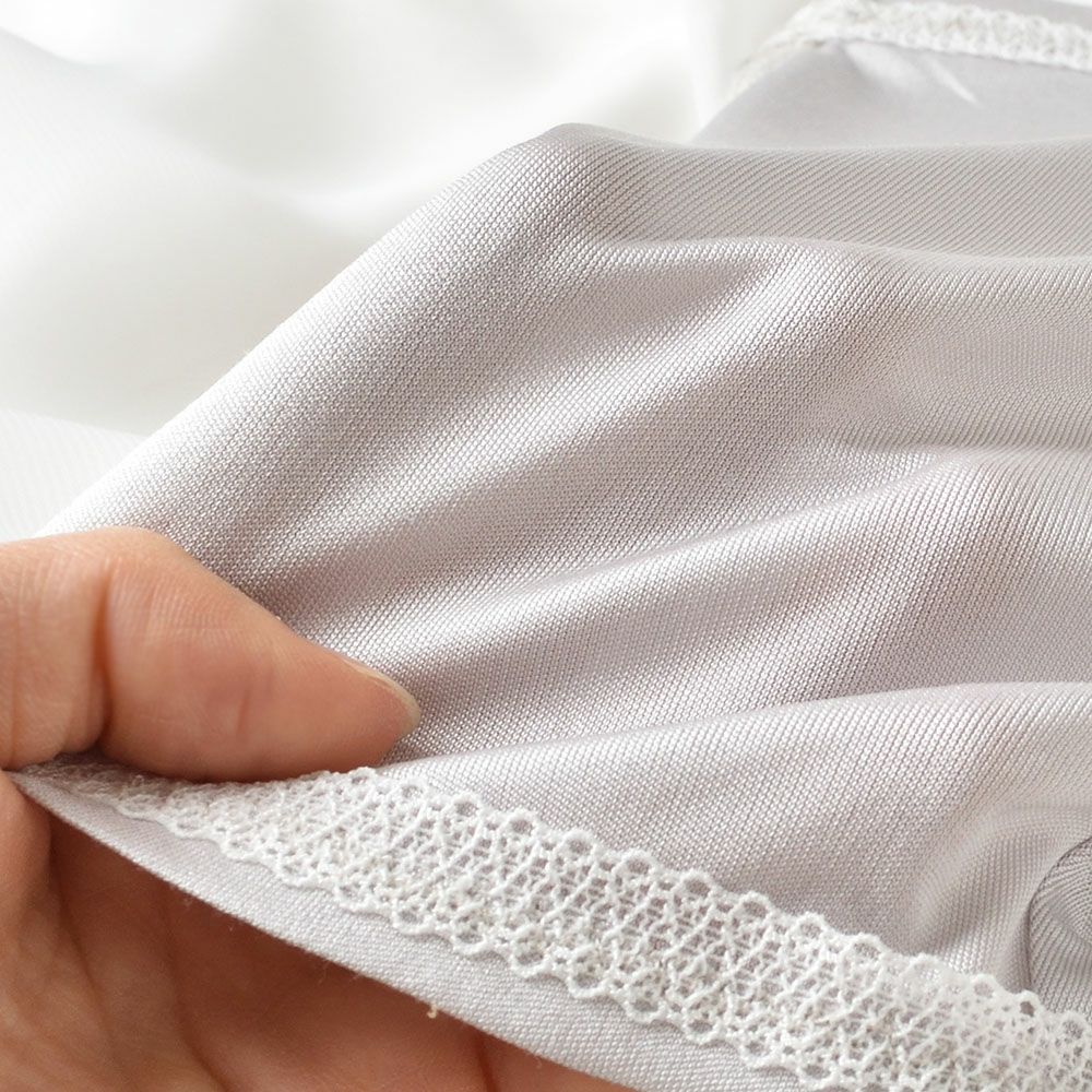 敏感肌用 シルク100％ ノンワイヤーブラジャー 前開き