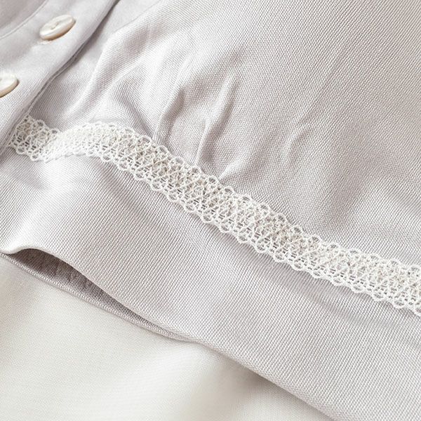 敏感肌用 シルク100％ ノンワイヤーブラジャー 前開き