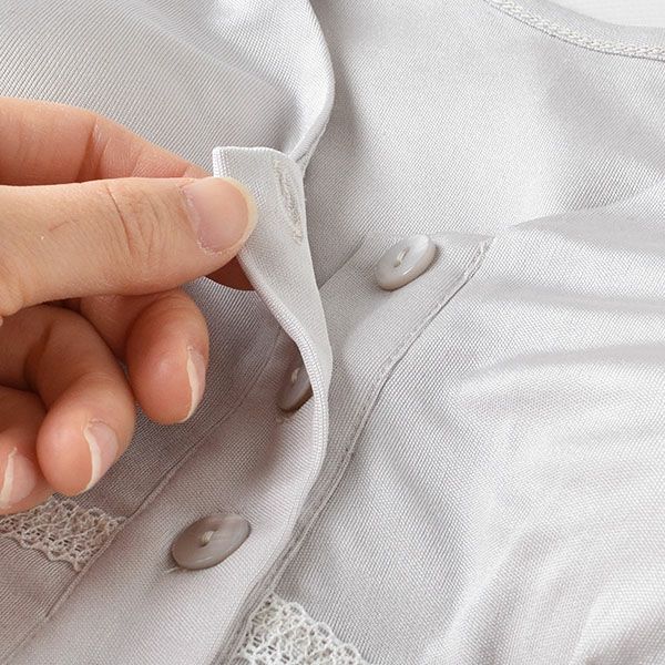 敏感肌用 シルク100％ ノンワイヤーブラジャー 前開き