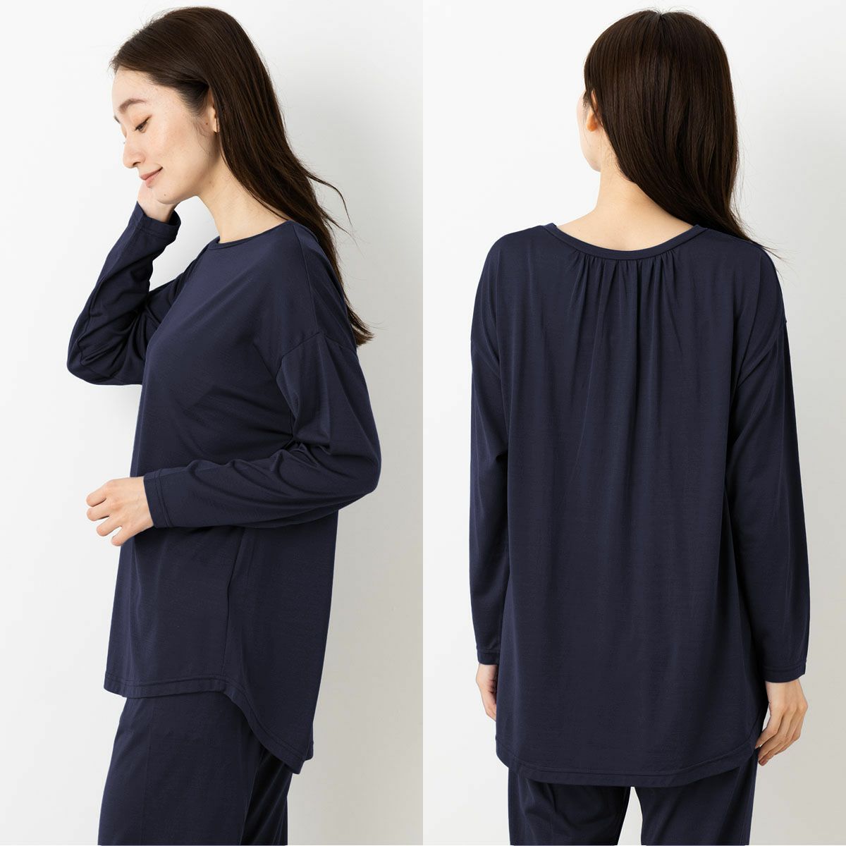 シルク100％ ソフトジャージー パジャマ 上下セット 日本製