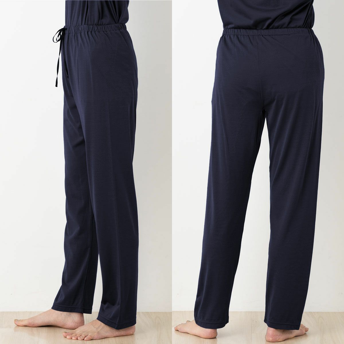 シルク100％ ソフトジャージー パジャマ 上下セット 日本製