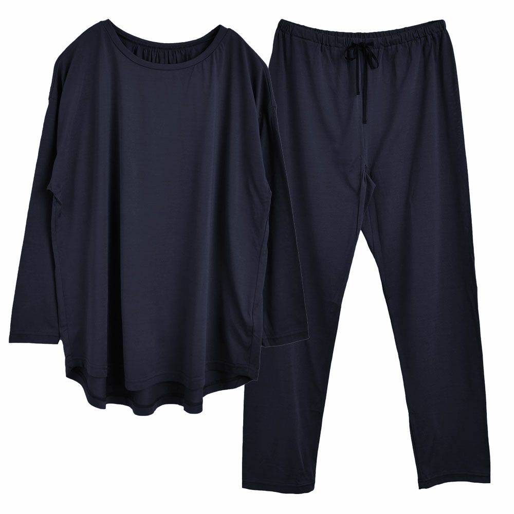 シルク100％ ソフトジャージー パジャマ 上下セット 日本製