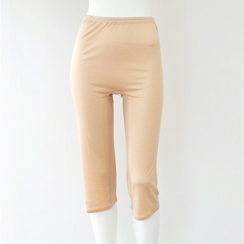  シルク100％ 7分丈ボトム