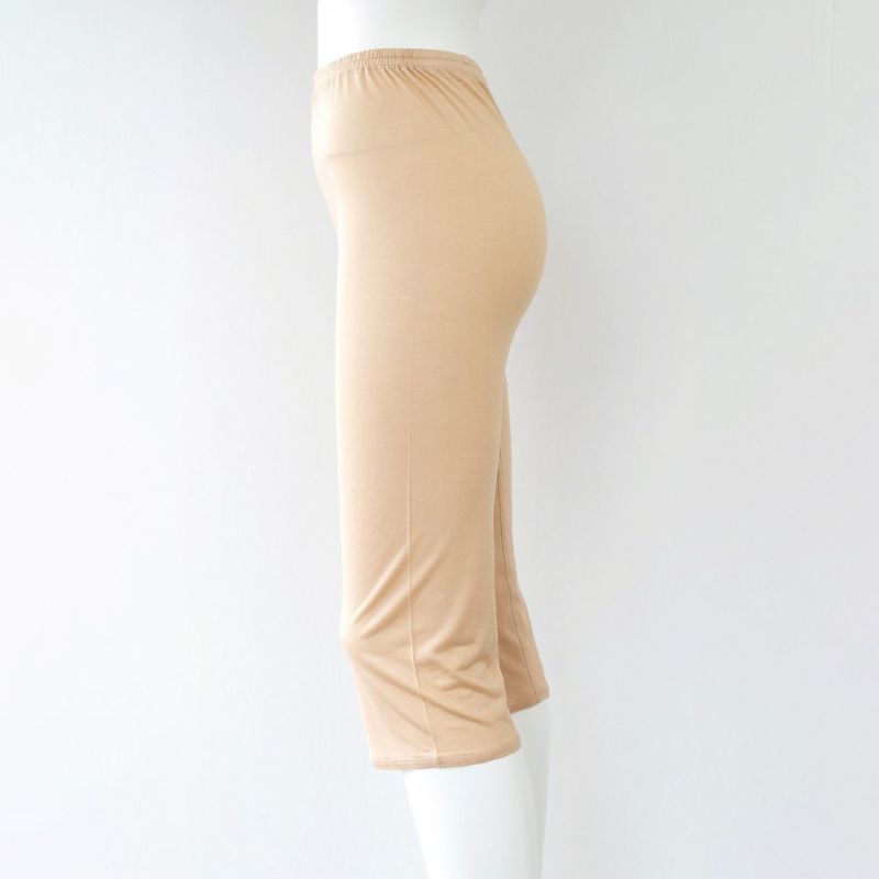  シルク100％ 7分丈ボトム