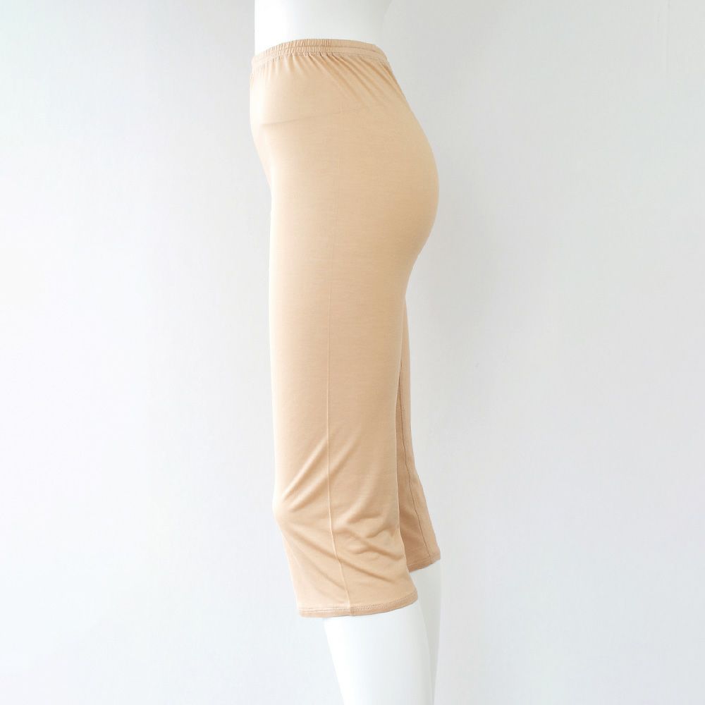  シルク100％ 7分丈ボトム