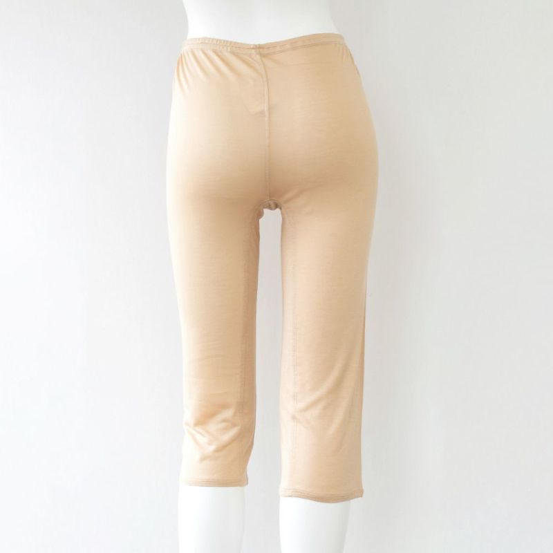  シルク100％ 7分丈ボトム