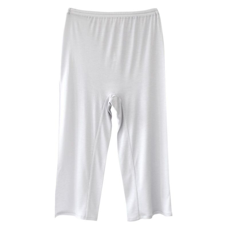  シルク100％ 7分丈ボトム