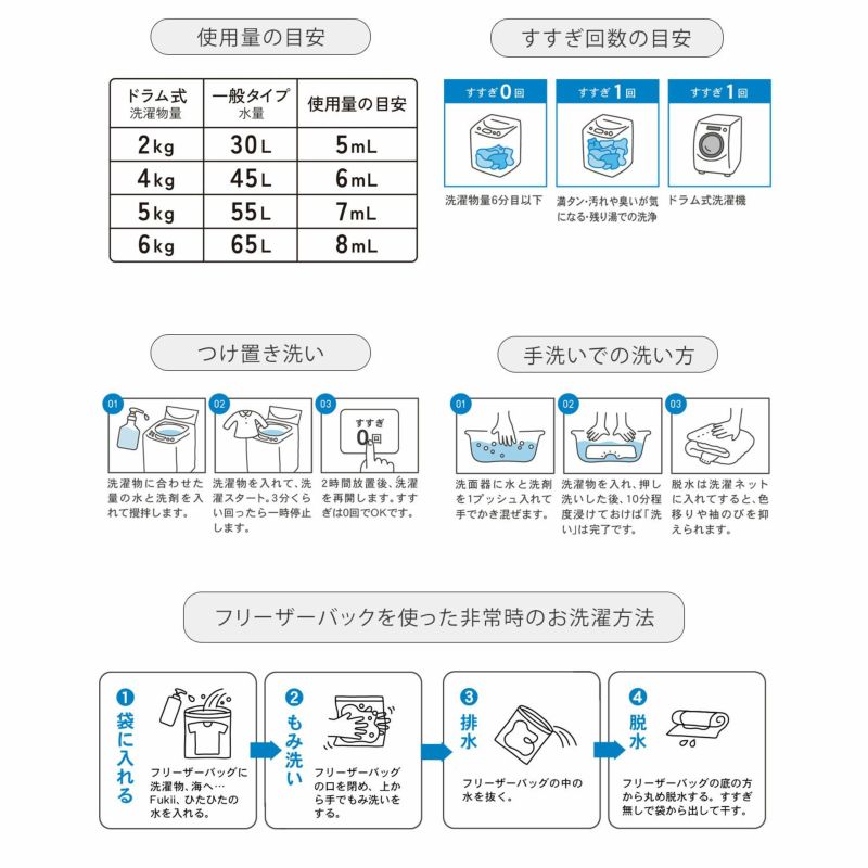 海へ…Fukii 詰替パック380g 洗濯洗剤