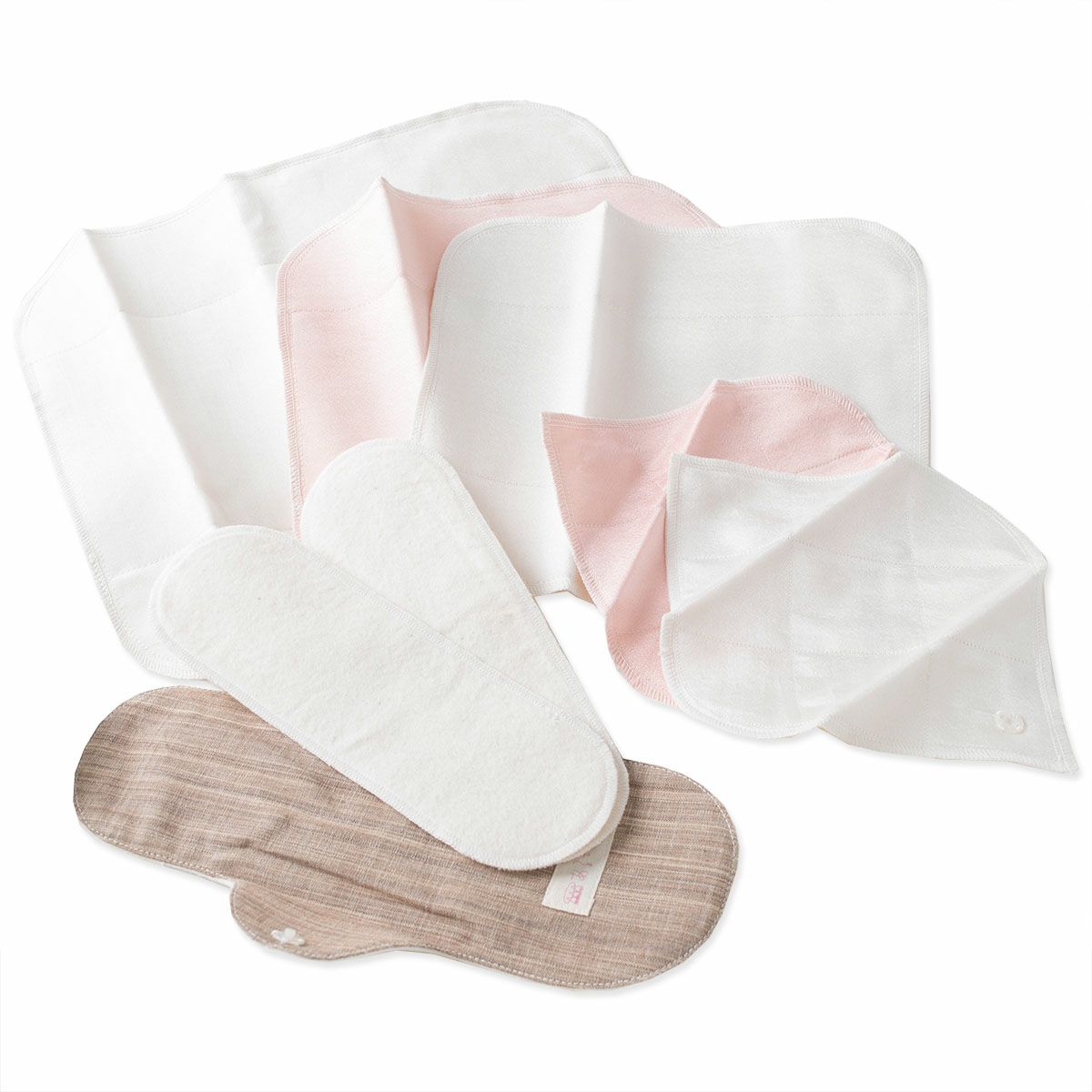 シルク 布ナプキン スタートセットNo.2 あるでばらん シルクの草木染め＆未サラシネル 8枚入り 日本製