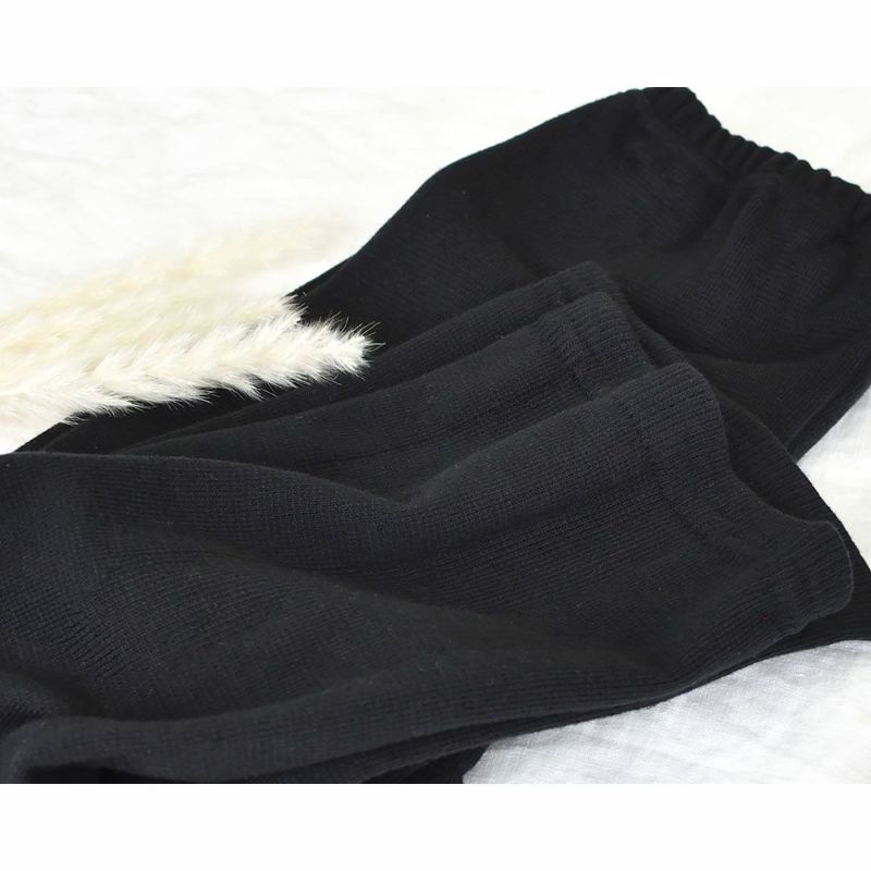 ふんわり裏起毛 シルク レギンスパンツ 日本製