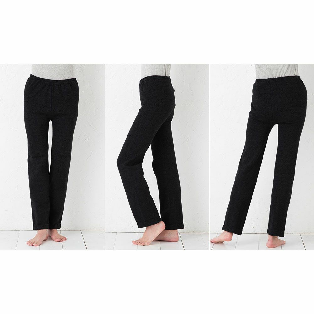 ふんわり裏起毛 シルク レギンスパンツ 日本製