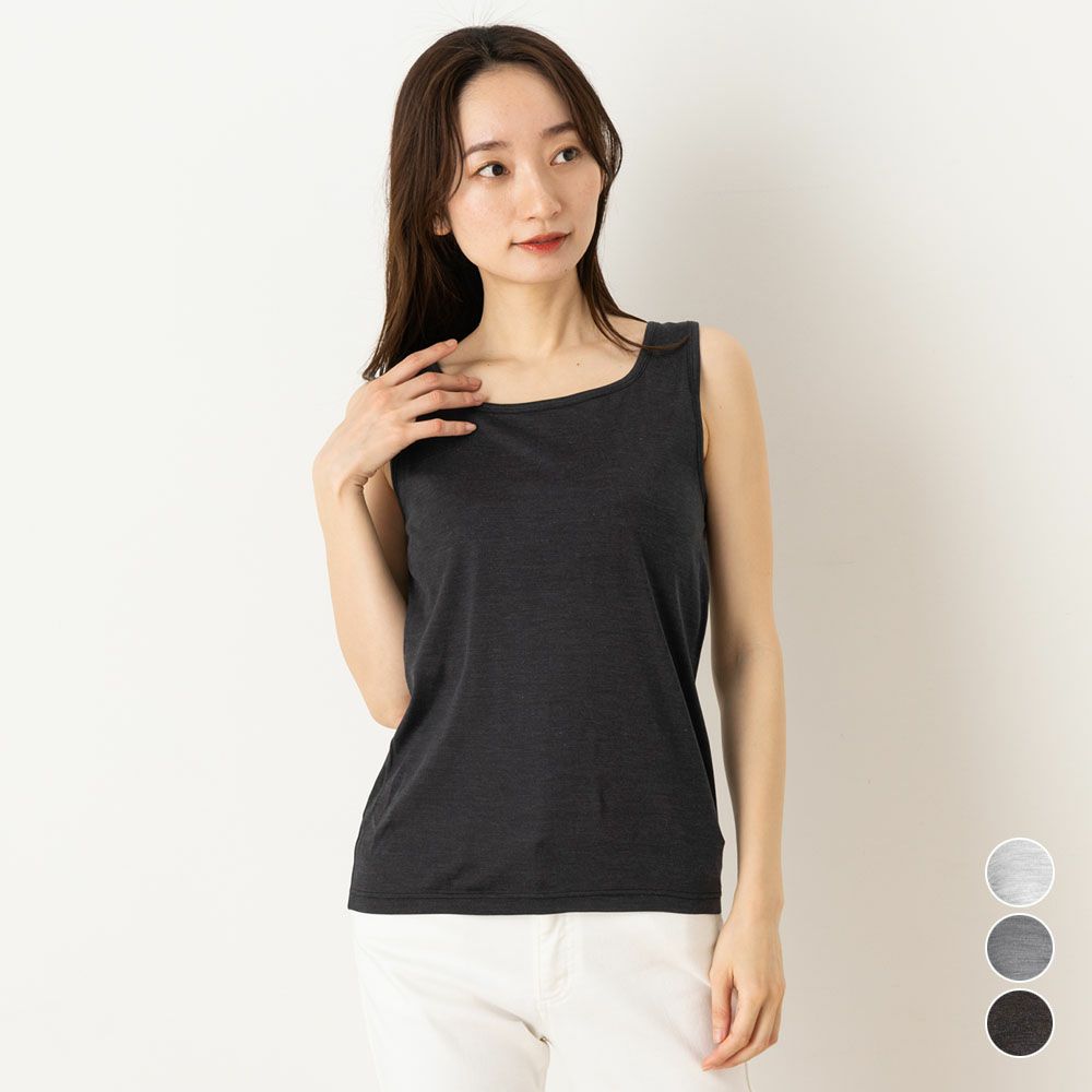 シルク100％ ソフトジャージー タンクトップ 日本製 ウォッシャブル加工