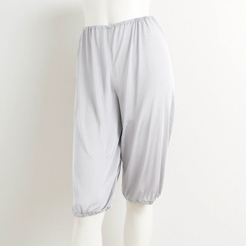 シルク100％ キュロット ペチコート パンツ裾が巻き込める【かるふわシルク】